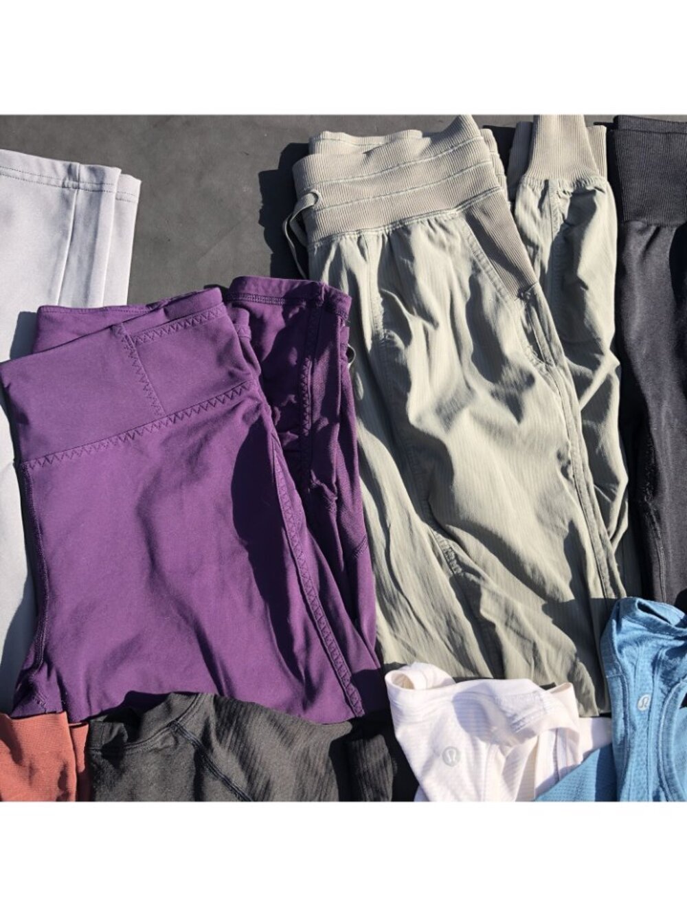 Lululemon & Gymshark Athletic Leggings Tops Sports Bra Mixed Sizes LOT OF 12 - Picture 4 of 11